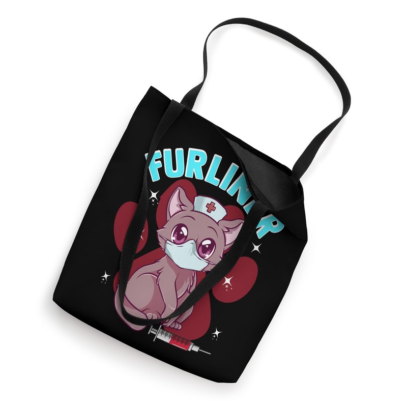 Furliner Cute Kitten Nurse for Cat Lovers Tote Bag