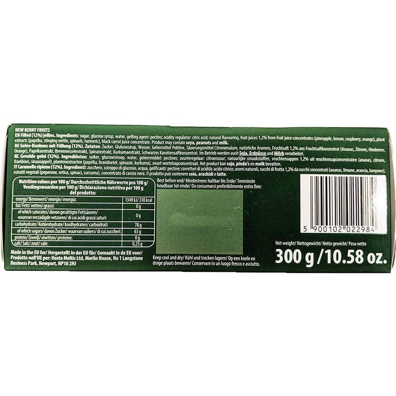 New Berry Fruits Jewels Assorted Fruit Jellies with Soft Center