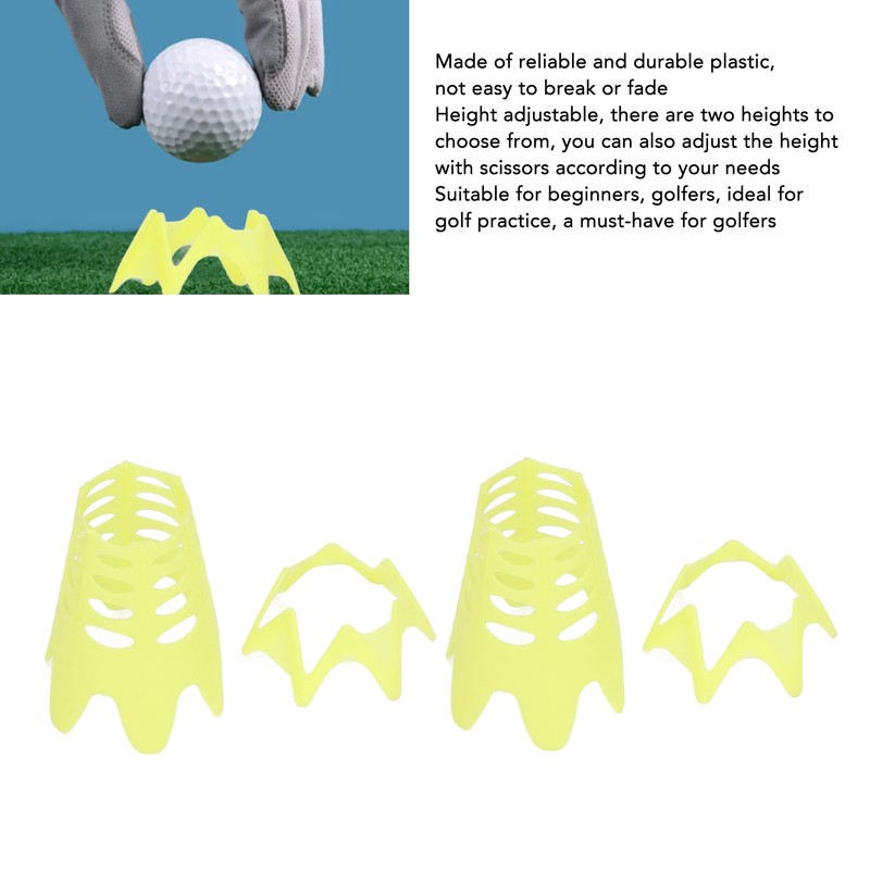 20 Pcs Plastic Golf Ball Holder Resistanceless Golf Simulator Tees