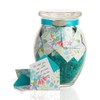 KindNotes Glass Keepsake Gift Jar with Positive Thoughts - Fresh