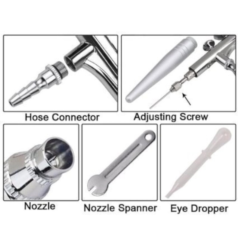 Art of Air Professional Single Action Gravity Feed Airbrush