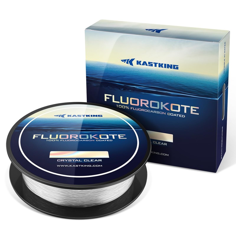 KastKing FluoroKote Fluorocarbon Fishing Line, 12LB, 500Yard
