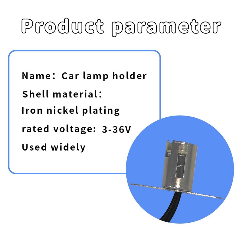 Lecctso 2PCS Car Light Bulb Socket, BA15D LED Bulb Light