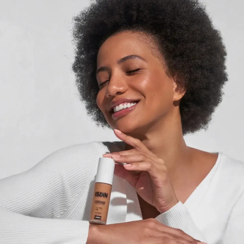 Isdin Coverage Base De Maquillaje Alta Cobertura Con Protector Solar