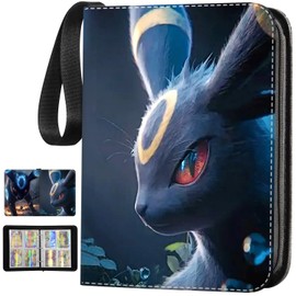 Trading Card Album, Portable PU Cards Scrapbook, 50 Pages 400 Cards Capacity Collector Folder Cards Folder, Gifts for Collectors and Children