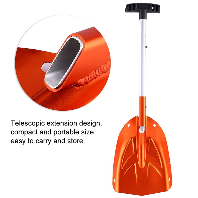 Aluminum Alloy Detachable Telescopic Winter Snow Ice Shovel Outdoor Kit