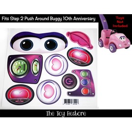 Toy Restore Replacement Decal fits Step2 10th Push Around Buggy Girl Ride-on Car
