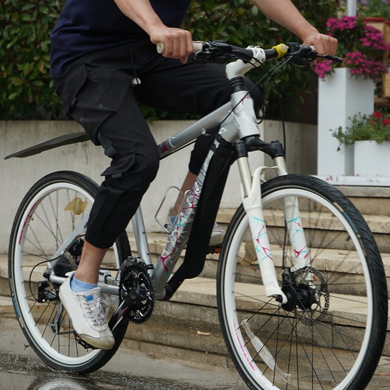2pcs Bicycle Fenders PP Waterproof Rollable Bike Front Rear Mudguard