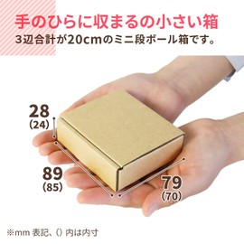 Earth Cardboard ID0343 Cardboard, Non-Shaped Mail, Envelopes, Set of 1,000, Long Size No. 3, Interior Box, Cardboard, Smallest Packaging, Small Size