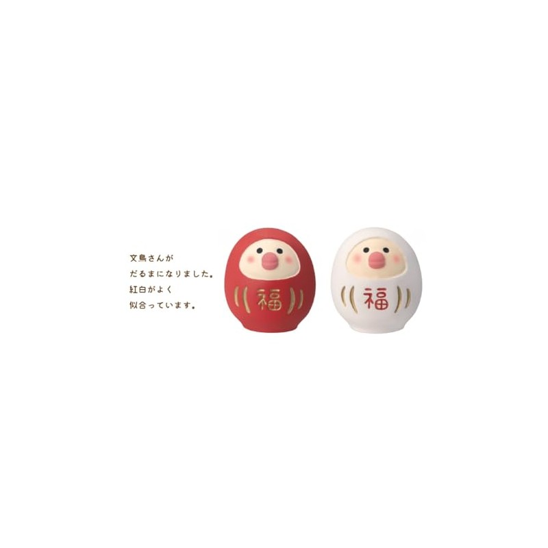 Deco Corporation Concombre Buntori Daruman White Size: Approx. W3 D3