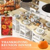 Tegeme 1 Pcs Thanksgiving Tablecloth Disposable Rectangle Plastic Tablecloth Fall