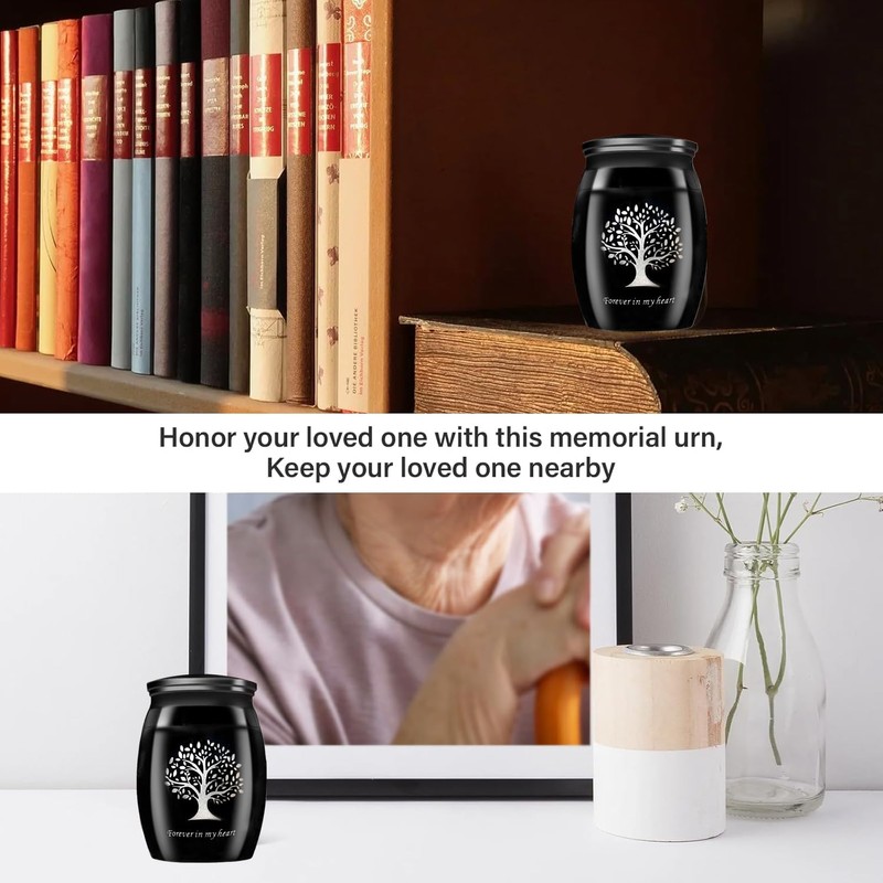 Small Keepsake Urns for Pet Ashes, 1.58 Inch Mini Cremation