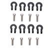 8pcs Metal Front Rear Bumper Trailer Hook for 1/24 RC