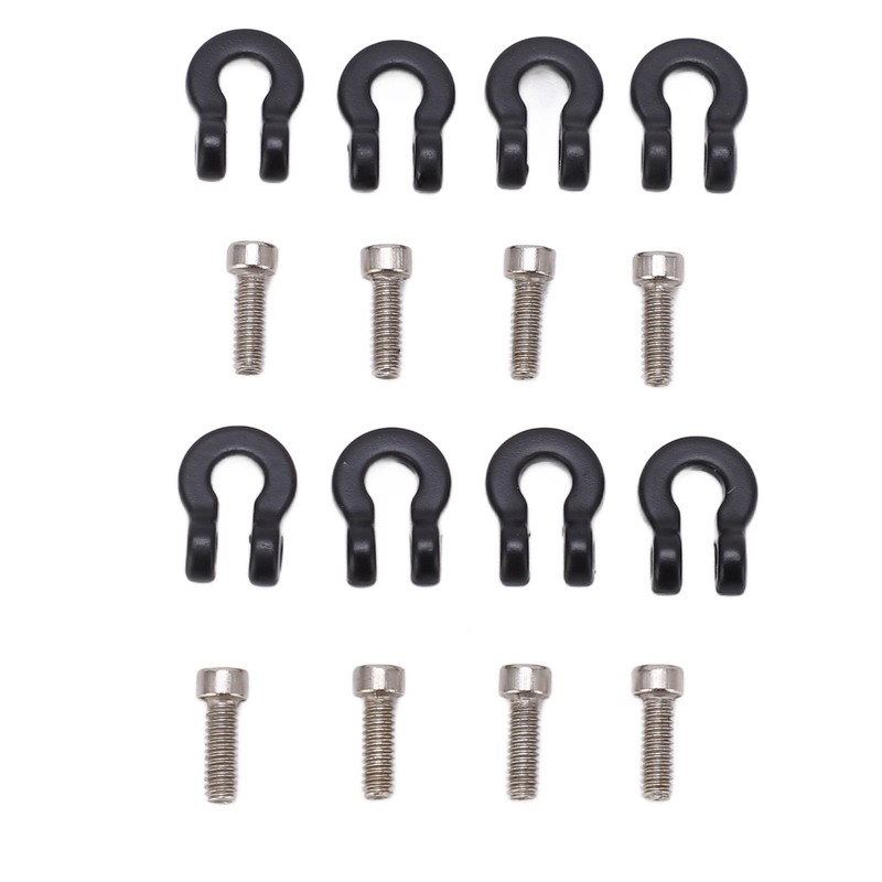 8pcs Metal Front Rear Bumper Trailer Hook for 1/24 RC