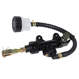 RCRBT Motorcycle Rear Foot Brake Pump Hydraulic Master Cylinder Replacement for Suzuki GSXR 600 750 1000 1300 (Black)