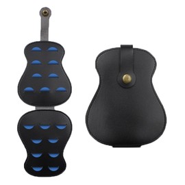 TRADERPLUS Guitar Pick Holder Case 18 Pieces Picks Storage Pouch Box PU leather Plectrums Bag Gift for Guitar Players