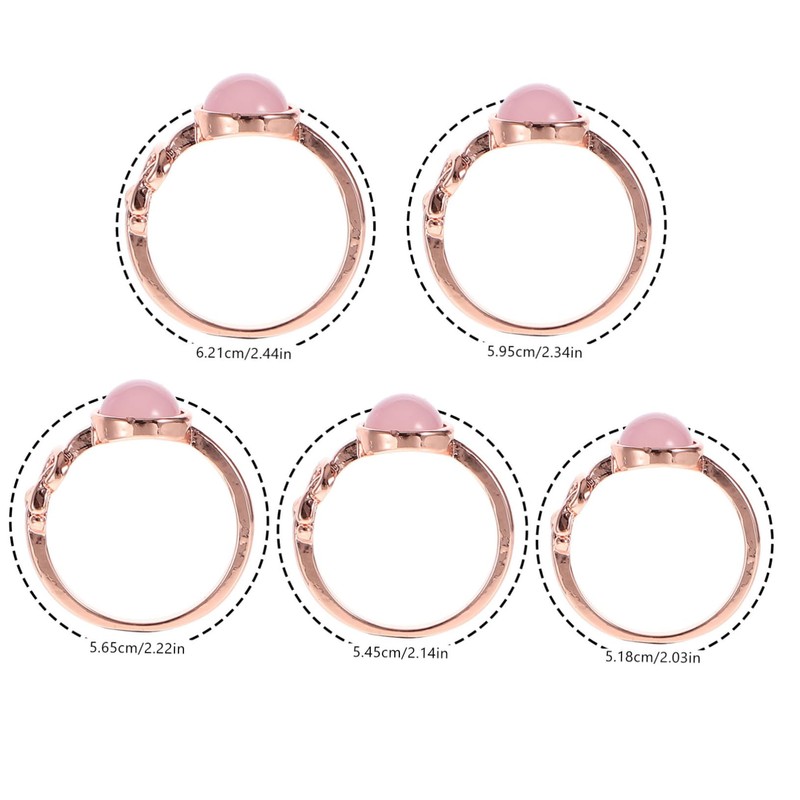 FOMIYES 5sets Moonstone Ring for Women Engagement Jewelry Lightweight and