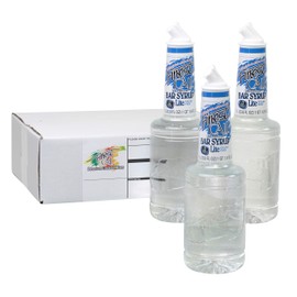 Finest Call Premium Bar / Sugar Syrup Mix LITE, 1 Liter Bottle (33.8 Fl Oz), Pack of 3
