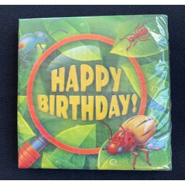Creative Converting Bug Eyed Insect Happy Birthday Party Paper Napkins 16 count