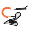 Surfboard Leash TPU Heliciform Comfortable HighElastic Surfing Safety Traction Rope(Orange