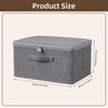 ACESOME Storage Box With Combination Lock, Collapsible Storage Box with
