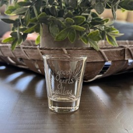 HipFlaskPlus 2oz Good Girls Swallow Shotglass LASER