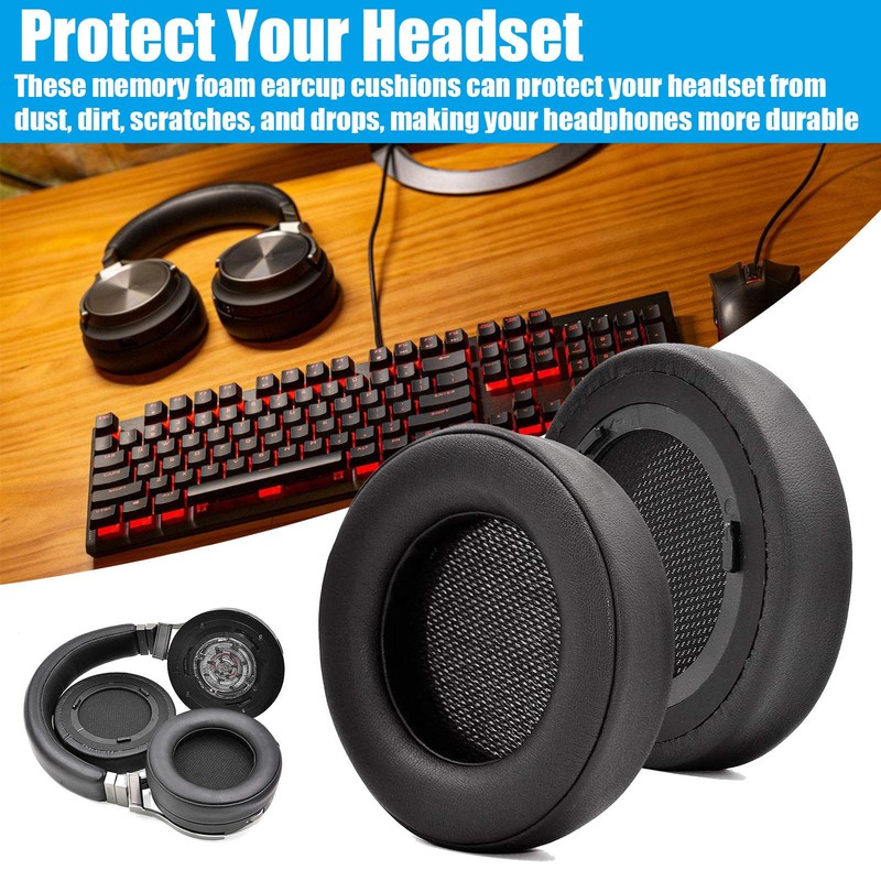 Earpads Compatible for Virtuoso RGB Wireless SE Gaming Headset Memory