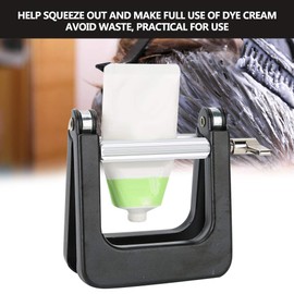 Summer Enjoyment Hair Dye Squeezer Black PV + Aluminum Practical Salon Dye Cream Squeezer Hair Stylists for Hairdressers