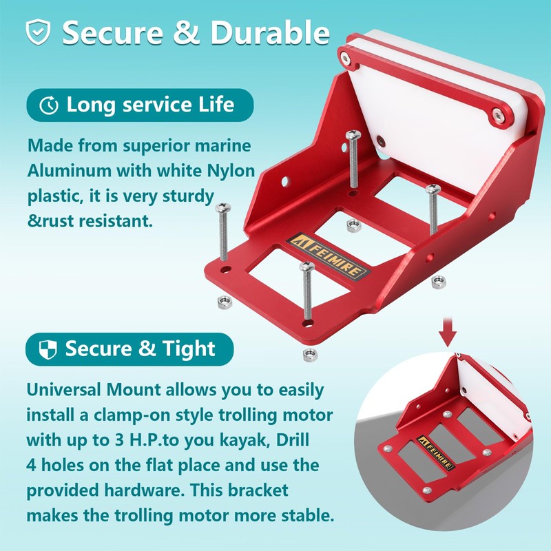 Aluminium Transom Trolling Motor Mount for Kayak|Kayak Motor Mount|trolling Motor