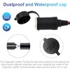 12V/24V Heavy Duty Cigarette Lighter Extension Cord 26.1FT 16AWG 15A