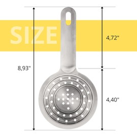 Multipurpose Can Colander Stainless Steel – Universal Food Grade Stainless Steel Can Strainer with Handle for Small and Large Cans Vegetable Fruit Tuna Can Colander Small