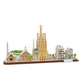 3D Puzzle - Barcelona 3D Puzzle Children and 3D Puzzle Adults, 3D Puzzle Girls, 3D Puzzle with 186 Pieces, Models for Assembling by Adults
