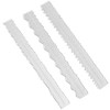 Nagoyuki 3 Styles Irregular Edge Ruler,Metal Craft Ruler Paper Tearing