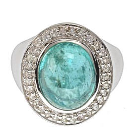 Sapphire Women's Ring 925 Sterling Silver La Luna 749 RRP Euro Paraiba-Apatit -