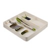 Silverware Drawer Organizer 3 in 1 Eco Friendly Plastic Multifunction