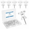 Optomni Giant Push Pins 60 PCS, 1 Inch Large Clear
