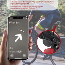 ANEELV AirTag Bike Mount - Hidden Waterproof Bike Seat Mount, Anti-Theft GPS Tracker Accessories for Mountain Bikes and Road Bikes