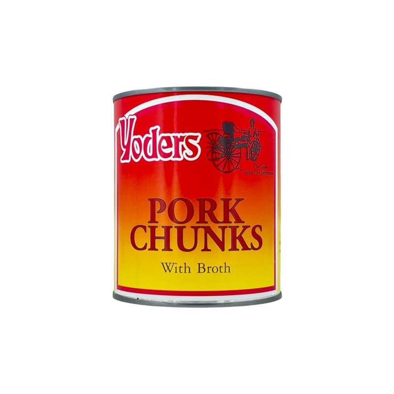 Yoders Fully Cooked Canned Pork Chunks, 28 oz