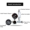 Fish Tank CO2 Regulator, Adjustable Pressure Aquatic Plant CO2 System