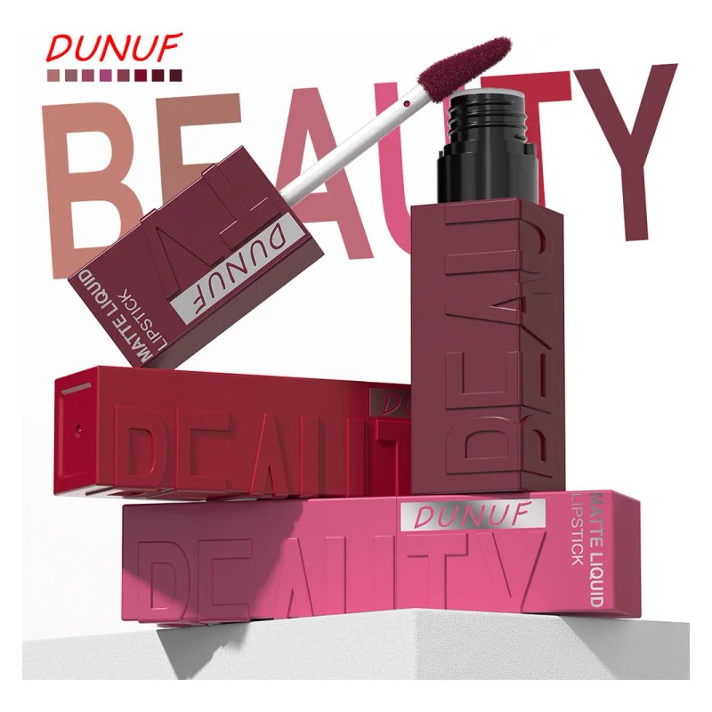 Labial Líquido Mate Waterproof Dunuf 1 Pieza