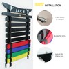 Martial Arts Belt Display Rack, Wooden Wall Mount, Karate and