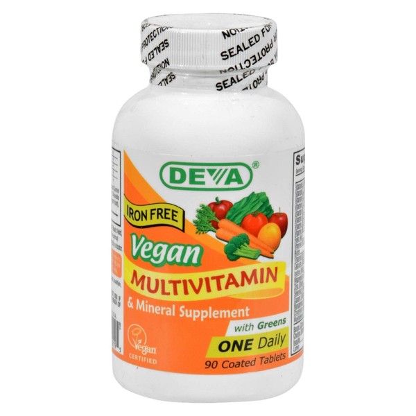 DEVA Vegan 1-A Day Multi (Iron-Free)