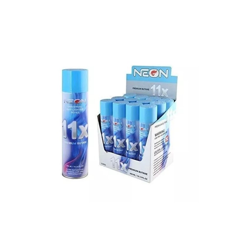 NEON 12 Cans Neon 11x Ultra Refined Butane Fuel Lighter