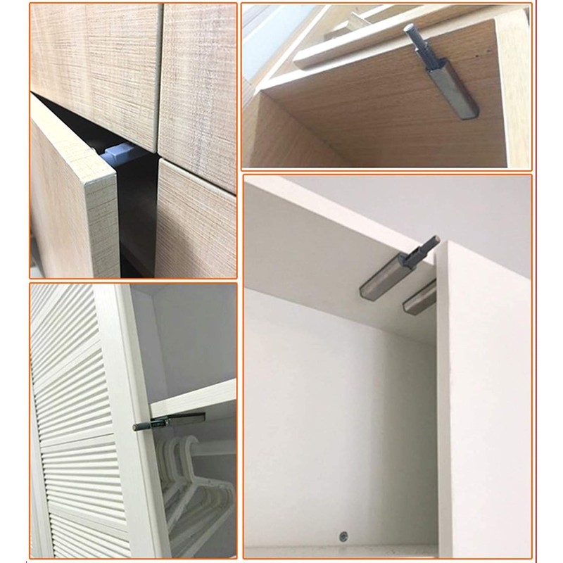 CTRICALVER 6pcs Push Close Drawer Opener Wardrobe Closure Closer Door