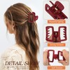 6PCS Small Soft Hair Clips for Women, 2.36 Inch Non-slip