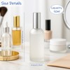 Doromy 6Packs 50ml/1.67Oz Frosted Glass Spray Bottle with Silver Fine