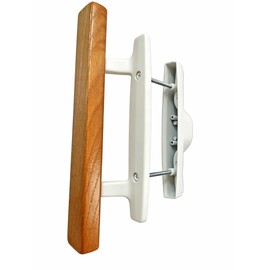 Sliding Door Handle Replacement Set,Non-Keyed(White)3-15/16 H.S.