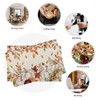 Fall Placemats Set of 4,Pumpkin Maple Leaf Floral Table Mats