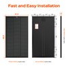 RICH SOLAR 100 Watt 12 Volt 9BB Cell Monocrystalline Solar