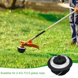 awagas 2 Pcs Strimmer Head C6-2 for Stihl FS38 FS40 FS45 FS46 FS50 FSE60 FSE71 FSE81, Autocut C6-2 Replacement Trimmer Head with Strimmer Line 2.4mmx15m for Mowing and Trimming, Fits 4006 710 2126